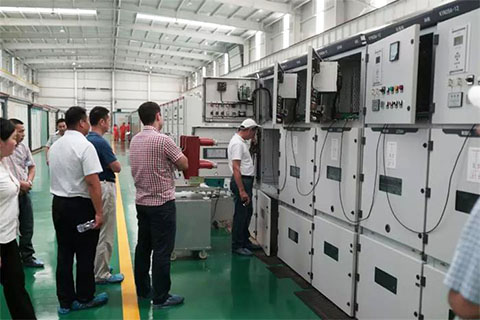 塔吉克水電部長(zhǎng)驗(yàn)收電力變壓器